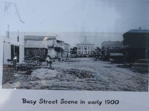 Busy Bloomfield Scene Early 1900s